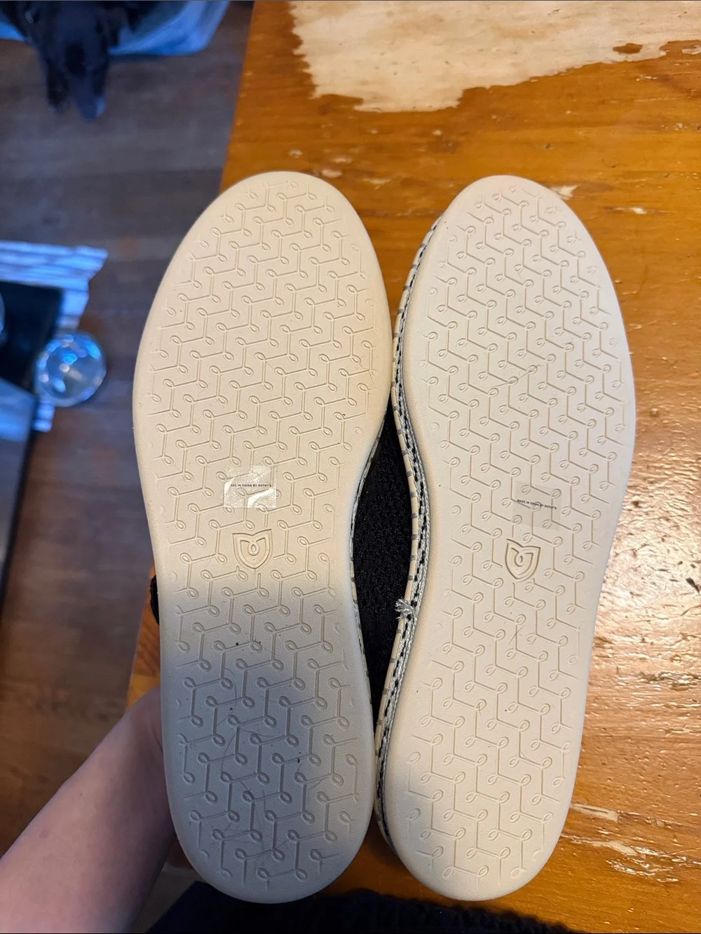 Rothy's Black espadrille mary jane flats size 9 never worn